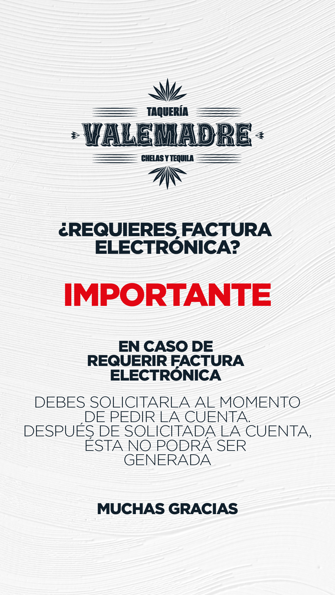 Información de factura